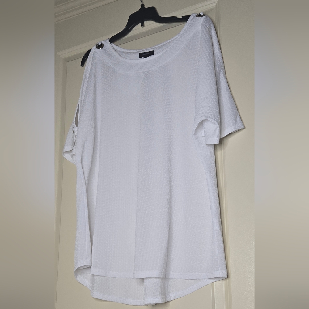 Cocomo Cold Shoulder Top White